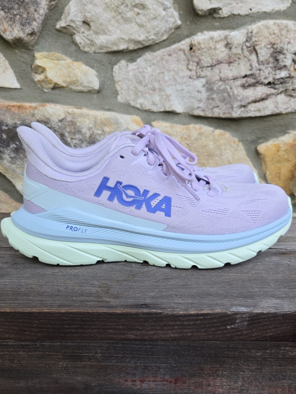 HOKA Mach 4 Women's Running Shoes Sneakers 6.5 Orchid Hush Iris Bloom One One